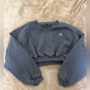 Oner Active All Day Lightweight Oversized V Neck Sweatshirt